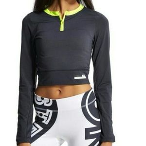 Adidas Stella sport Stella McCartney long sleeve cropped top, Size Xs